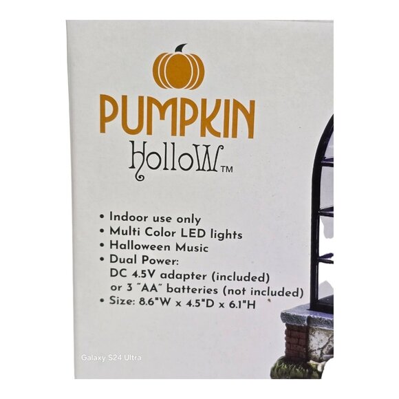 LED Spooky Halloween Haunted House Pumpkin Hollow Gargoyle...